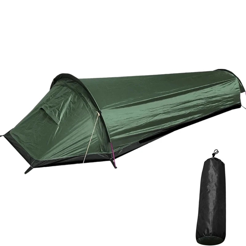 Emergency Mylar Tent - Einsitzer-Campingzelt, ultraleichter kompakter Schlafsack, wasserdichter Rucksack