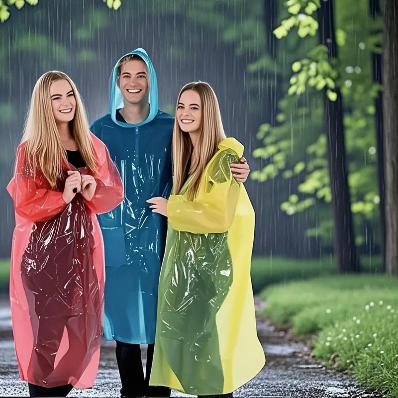 15/30 Stück zufällig gefärbte  – Emergency Poncho Rain Bewertung und Preis
