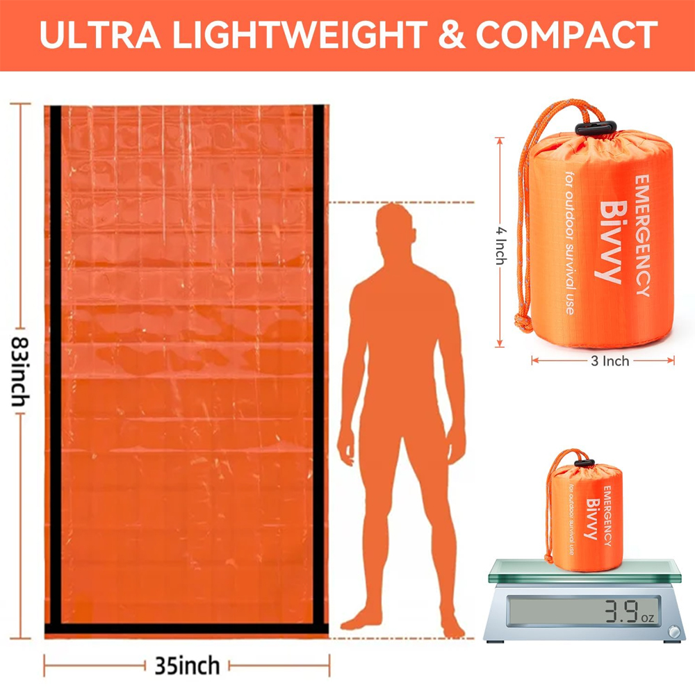 Notfall-Schlafsack, Überlebens – Emergency Mylar Tent Bewertung und Preis