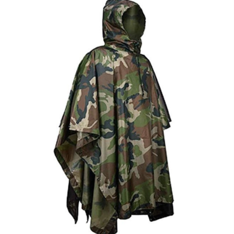 PVC/PU Tarnmuster Taktischer R – Emergency Poncho Rain Bewertung und Preis