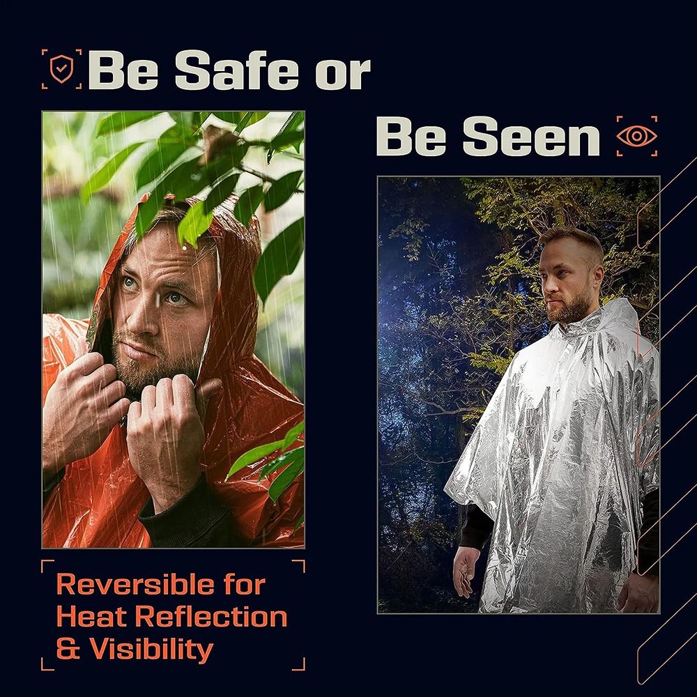 1 Stück Wander-Reisezelt Regen – Emergency Poncho Rain Bewertung und Preis