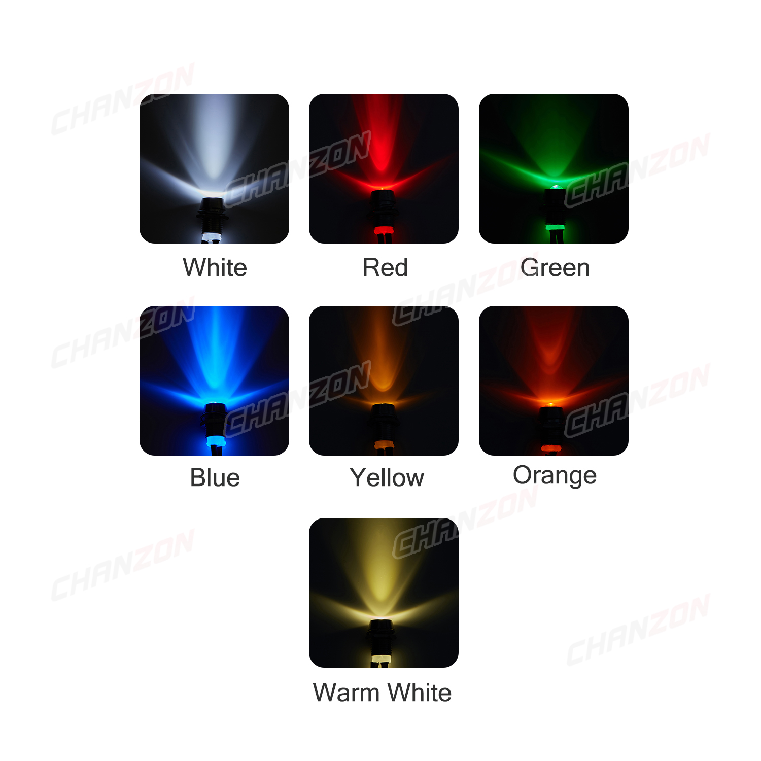 5 Stück 12 V LED 8 mm Anzeige  – Signal Panel Orange Bewertung und Preis